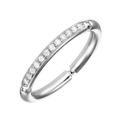 Кольцо СУП18110202 с дорожкой из бриллиантов | Ювелирное ателье PalladinGold™