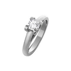 Помолвочное кольцо ПД20110202 с бриллиантом | Ювелирное ателье PalladinGold™