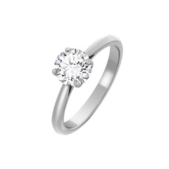 Помолвочное кольцо ПД20110210 с солитером | Ювелирное ателье PalladinGold™
