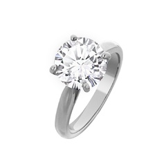 Помолвочное кольцо ПД20110211 с солитером | Ювелирное ателье PalladinGold™
