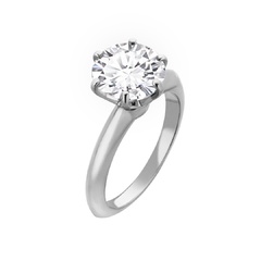 Помолвочное кольцо ПД20110212 с солитером | Ювелирное ателье PalladinGold™