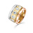 Кольцо ДИ191150211 из трехцветного золота с бриллиантами 