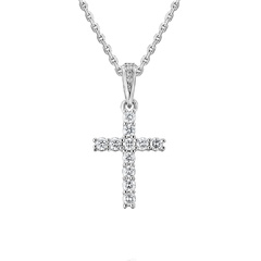 Крестик КР18410211 с бриллиантами | Ювелирное ателье PalladinGold™