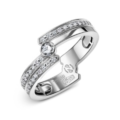 Кольцо ВАЛ21110201 с бриллиантами | Ювелирное ателье PalladinGold™