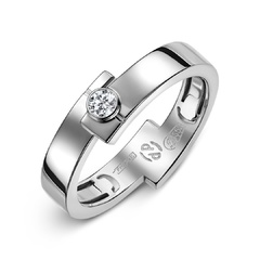 Кольцо ВАЛ21110204 с бриллиантом | Ювелирное ателье PalladinGold™