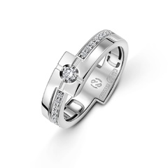 Кольцо ВАЛ21110205 с бриллиантами | Ювелирное ателье PalladinGold™