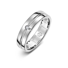 Кольцо ВАЛ21110210 с бриллиантом | Ювелирное ателье PalladinGold™